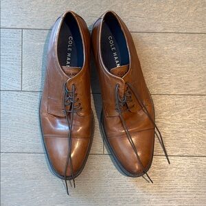 Cole Haan Men's Brown Leather Dress Shoes